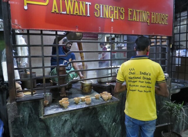 Quote on Chai (tea) at Balwant Singh's Eating House (Kolkata, India)