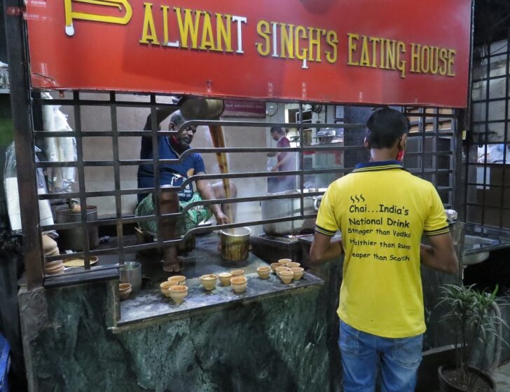 Quote on Chai (tea) at Balwant Singh's Eating House (Kolkata, India)