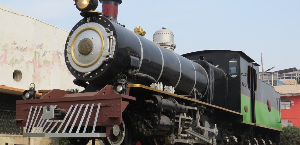 72 ZB - A Steam Locomotive on Display at Prayagraj Junction, Uttar Pradesh, India