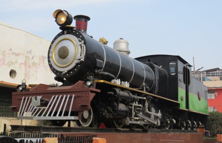 72 ZB - A Steam Locomotive on Display at Prayagraj Junction, Uttar Pradesh, India