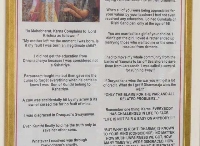 Invaluable Teachings of Lord Shree Krishna to Danveer Karna