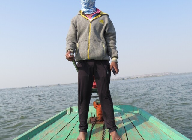 Sunil Bohi - Boatman at Kumbhargaon (Bhigwan Bird Sanctuary, Pune - Maharashtra, India)