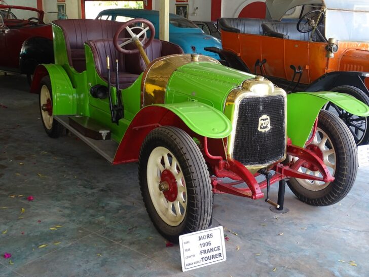 1906 Mors (France) at Auto World Museum, Ahmedabad (Gujarat, India)