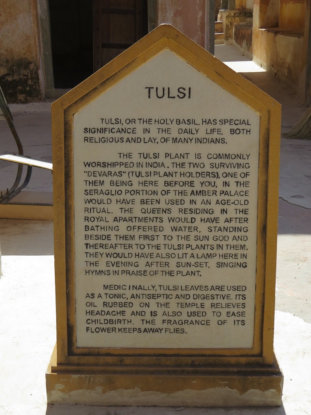 About - Tulsi, Amber Palace (Jaipur, Rajasthan)