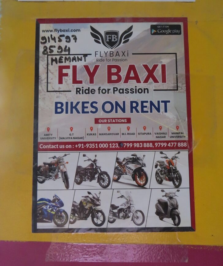 FLY BAXI - Bikes on Rent in Jaipur (Rajasthan, India)