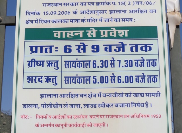 Kalkaya (Bindayaka Devi) Mata Mandir (Jhalana Leopard Reserve, Jaipur) - Vehicle Entry Timings