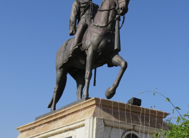 Statue of Sir Sawai Man Singh II (Ruler of Jaipur State and Rajpramukh of Rajasthan)