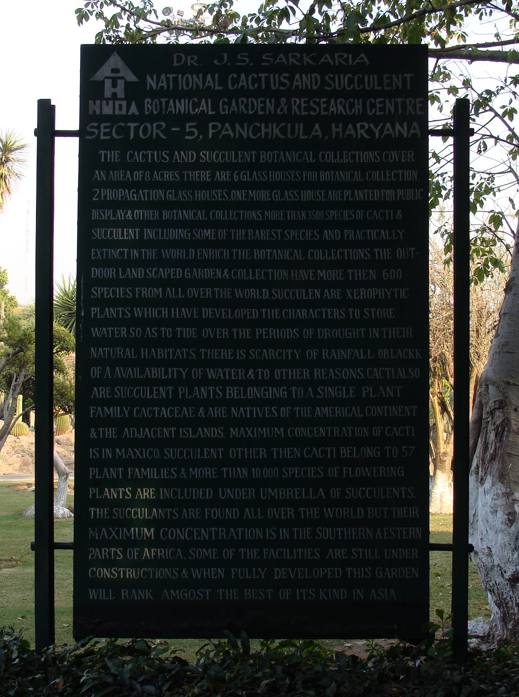 About - Cactus Garden (Panchkula, Haryana, India)