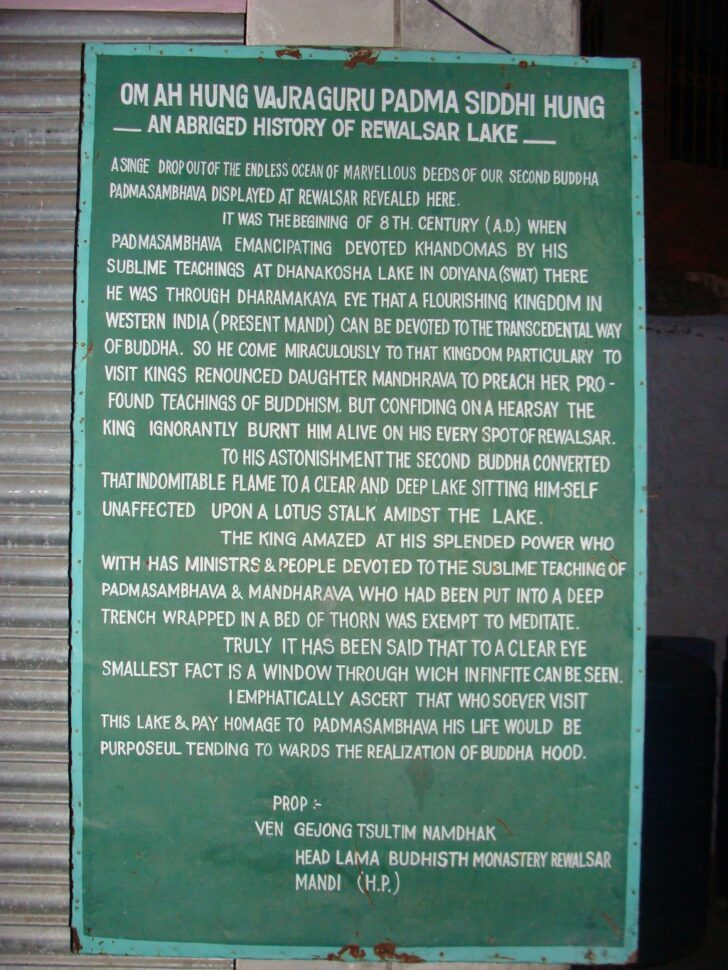 An Abridged History of Rewalsar Lake (Mandi, Himachal Pradesh, India)