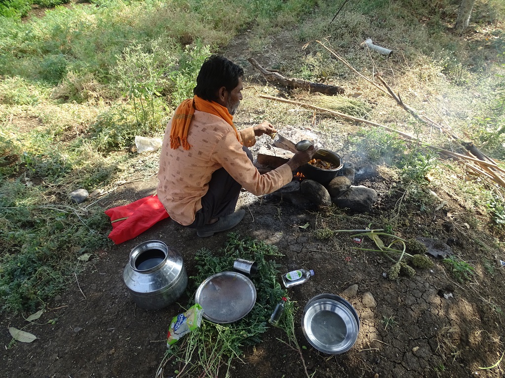 Deva Preparing Chicken - Desi Style