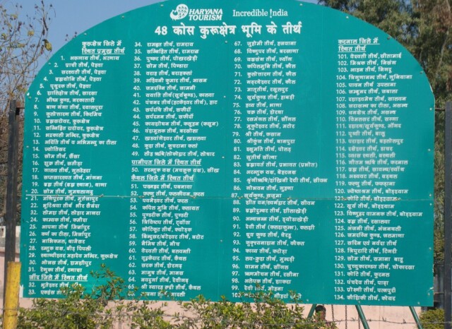 Tirthas of 48 Kos Kurukshetra Bhoomi (Haryana, India)