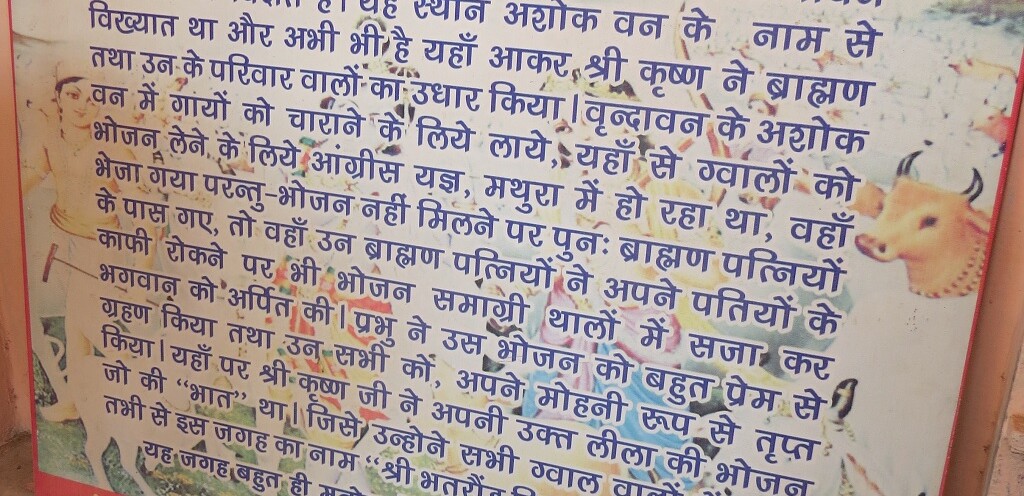 About - Sri Bhatrod Bihari Ji also known as Ashok Van (Vrindavan, Uttar Pradesh, India)
