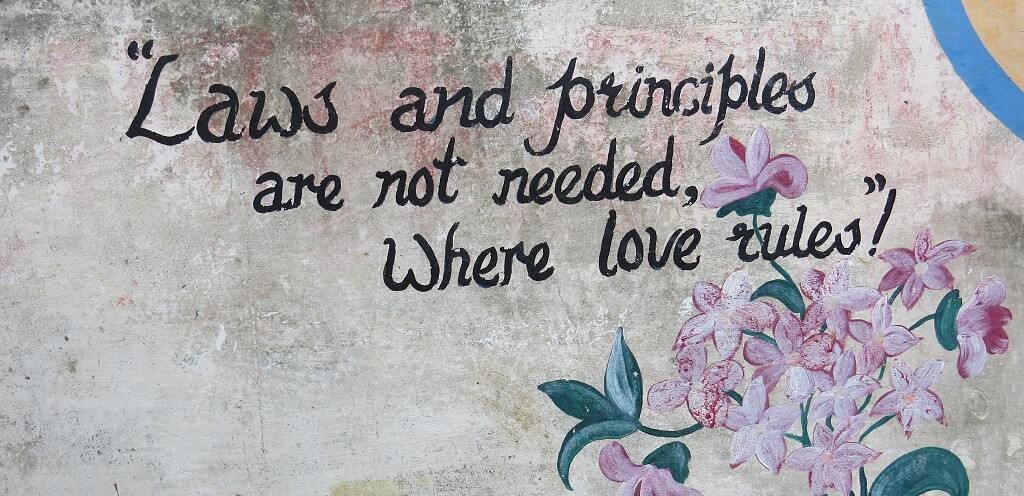 Quote About Love Rules (Shri Gahavar Van Bihari Ji Temple, Barsana, Uttar Pradesh, India)