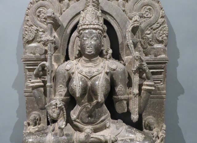 Sarasvati, The Goddess of Learning (Chhatrapati Shivaji Maharaj Vastu Sangrahalaya, Mumbai, Maharashtra, India)