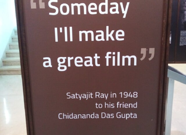 Satyajit Ray remarked in 1948 (National Museum of Indian Cinema, Mumbai, Maharashtra, India)