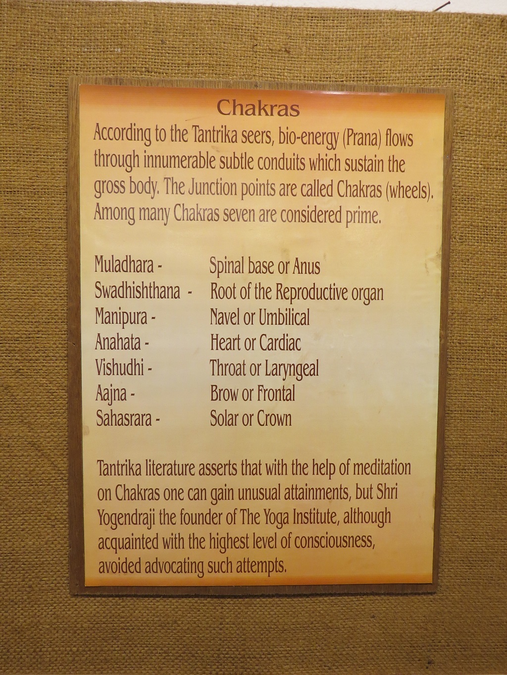 What are the Seven Prime Levels of Chakras?