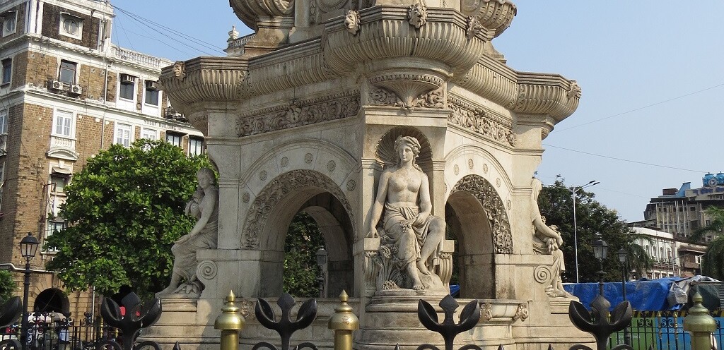 About - FLORA FOUNTAIN (dedicated to the Mumbai city (Maharashtra, India) on November 18, 1869)