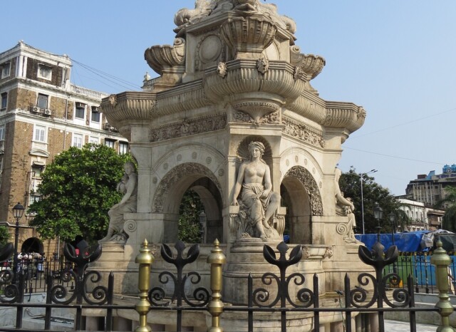 About - FLORA FOUNTAIN (dedicated to the Mumbai city (Maharashtra, India) on November 18, 1869)