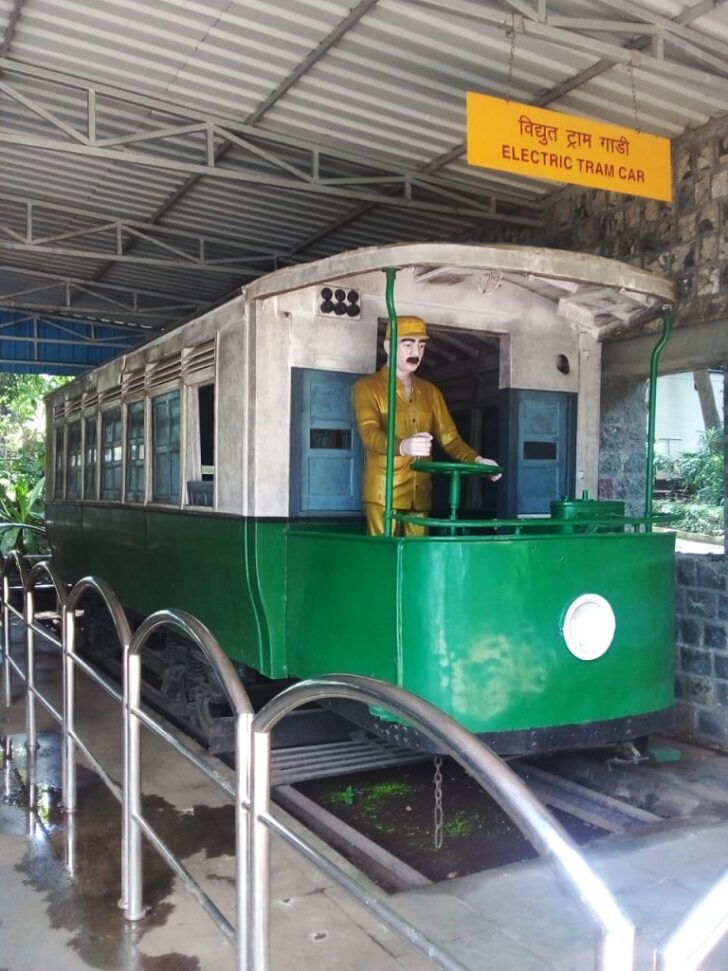 Electric Tram Car at Nehru Science Centre in Mumbai (Maharashtra, India)