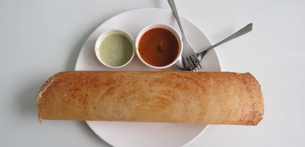 Plain Dosa for Breakfast at Twist in Flavours (Adalat Road, Aurangabad, Maharashtra, India)