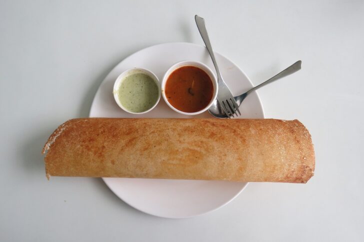 Plain Dosa for Breakfast at Twist in Flavours (Adalat Road, Aurangabad, Maharashtra, India)