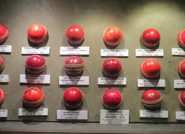 300 Test Wickets - Personally Autographed Balls (‘Blades of Glory’ Cricket Museum in Pune, Maharashtra)