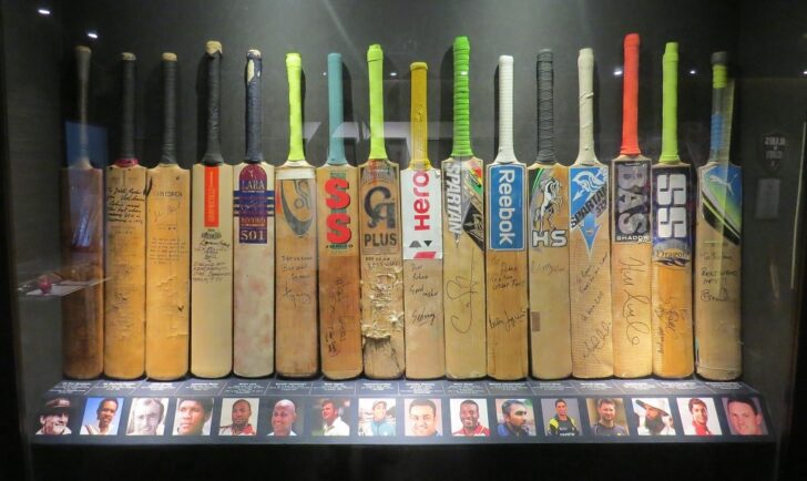 Blades of Triple Centurions (‘Blades of Glory’ Cricket Museum in Pune, Maharashtra)