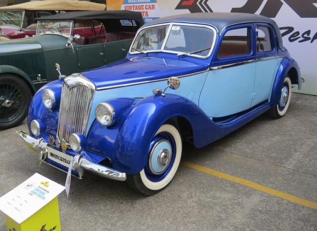 Riley (1946 Model) at VCCCI Annual Vintage Car Fiesta 2024, World Trade Centre, Mumbai (Maharashtra, India)