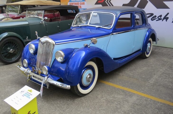 Riley (1946 Model) at VCCCI Annual Vintage Car Fiesta 2024, World Trade Centre, Mumbai (Maharashtra, India)