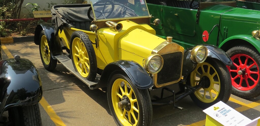 Wolseley (1914 Model) at VCCCI Annual Vintage Car Fiesta 2024, World Trade Centre, Mumbai (Maharashtra, India)