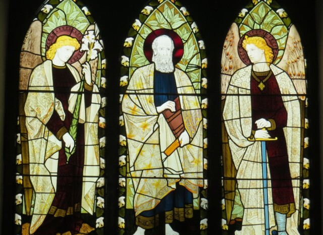 A Stained Glass Window at St. Thomas Cathedral (Mumbai, Maharashtra, India)