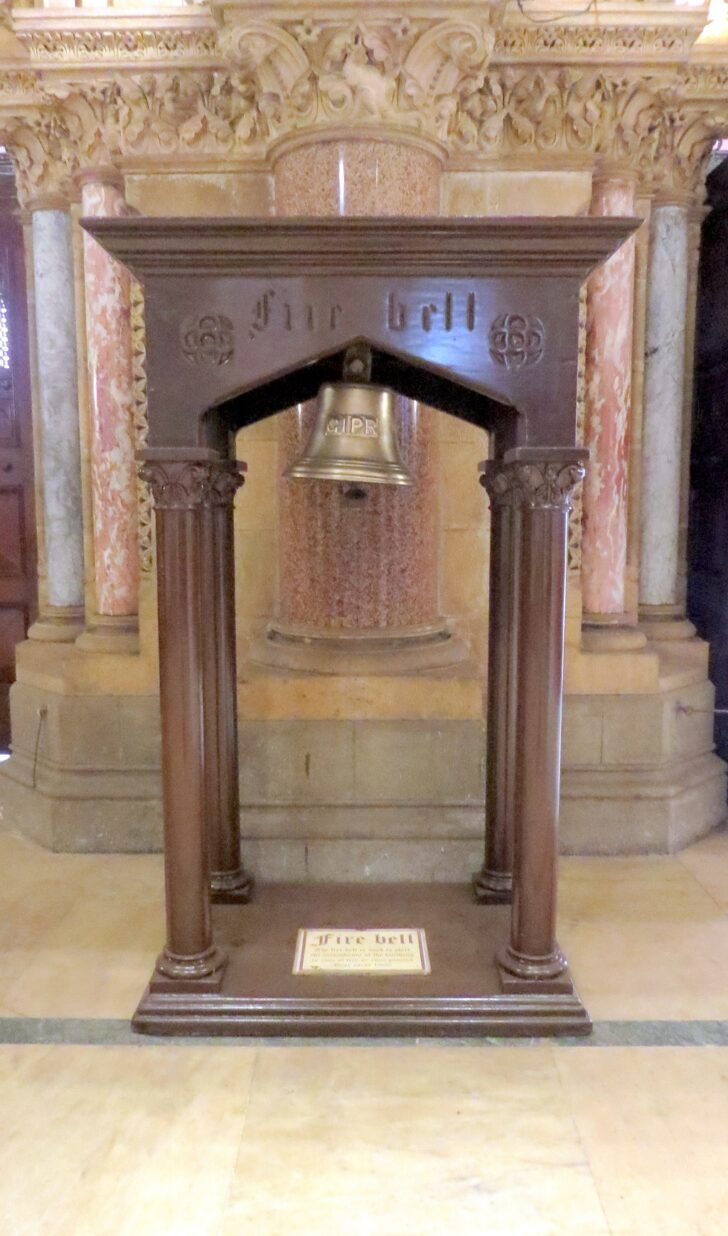 Fire Bell (Year Early 1900) at CSMT in Mumbai (Maharashtra, India)
