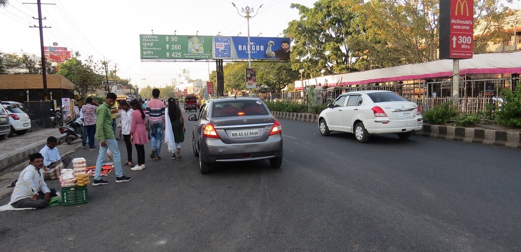 How far is Nashik, Mumbai, Indore from Shirdi?