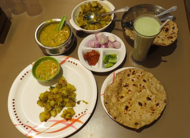Lunch at Udipi Express (Shirdi, Maharashtra, India)