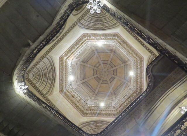 The Octagonal Central Dome of CSMT in Mumbai (Maharashtra, India)