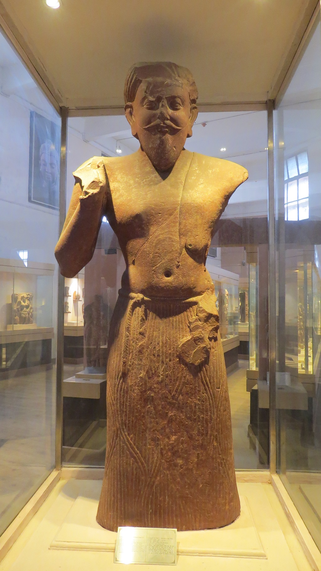 Colossal Image of a Saint (Kushana Period) - Government Museum, Mathura (Uttar Pradesh, India)