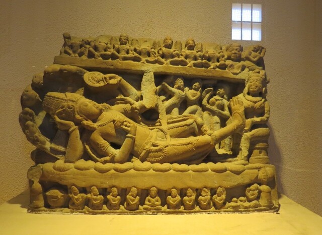 Sheshashayi Vishnu (Medieval Period), Government Museum, Mathura (Uttar Pradesh, India)