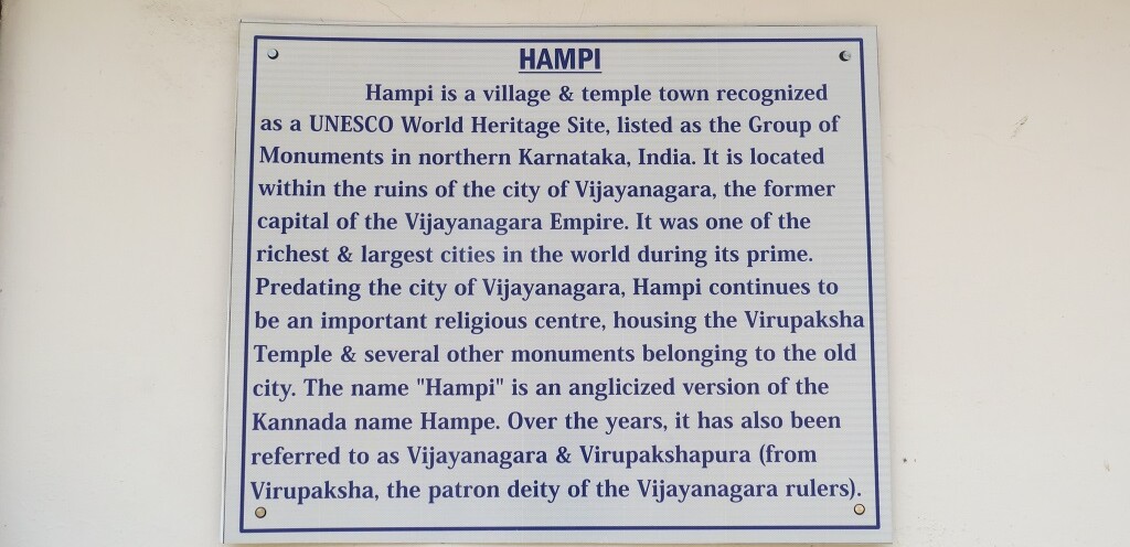 About - Hampi - UNESCO World Heritage Site