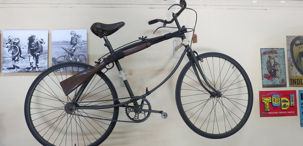 B.S.A. Paratrooper (1939, England) at Vikram Pendse Cycles Private Museum in Pune (Maharashtra)