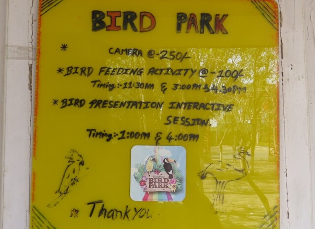 EsselWorld Bird Park (Mumbai, Maharashtra) Camera Charges, Feeding-Presentation Timings