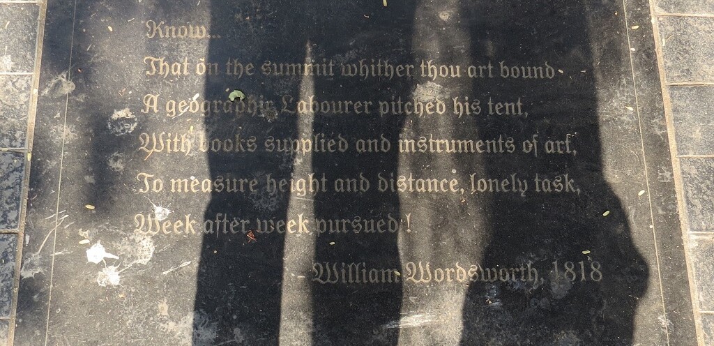 Excerpts from the Poem Written by William Wordsworth, 1818 (Pune's Zero Mile Stone)