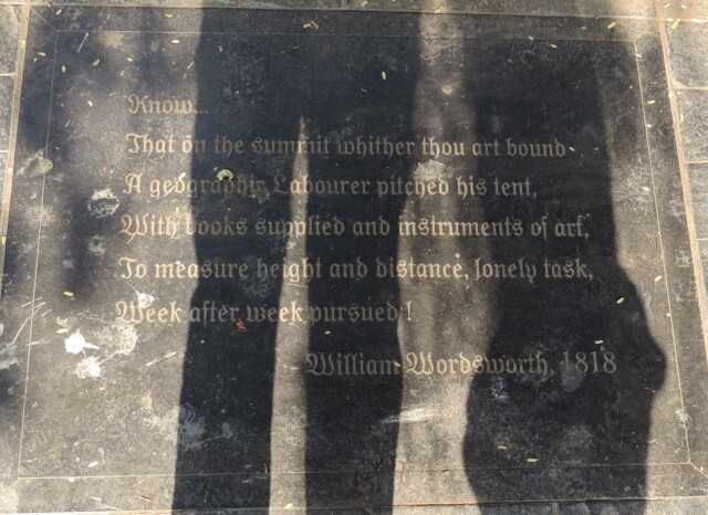Excerpts from the Poem Written by William Wordsworth, 1818 (Pune's Zero Mile Stone)