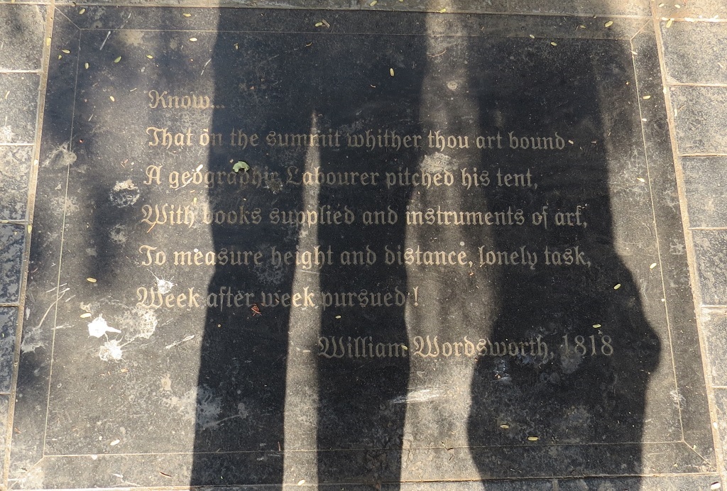 Excerpts from the Poem Written by William Wordsworth, 1818 (Pune's Zero Mile Stone)