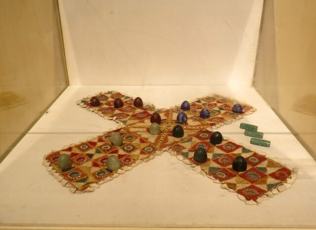 Chaupar Gamesmen and Dice (Rajasthan - 19th Century) - National Museum, New Delhi, India