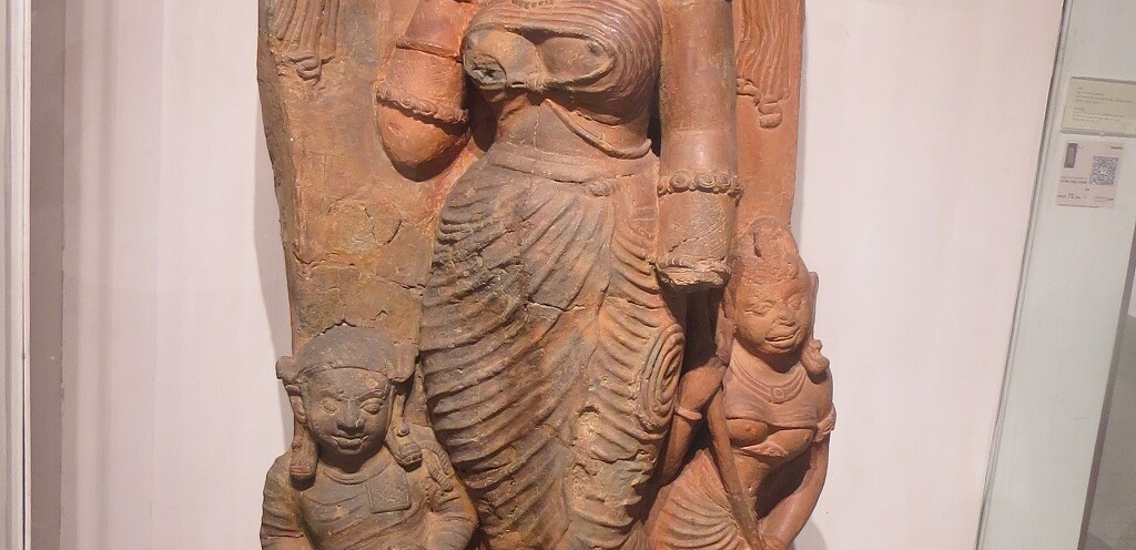 Yamuna (Gupta, 5th Century A.D., Ahichchhatra, U.P.) at National Museum, New Delhi, India