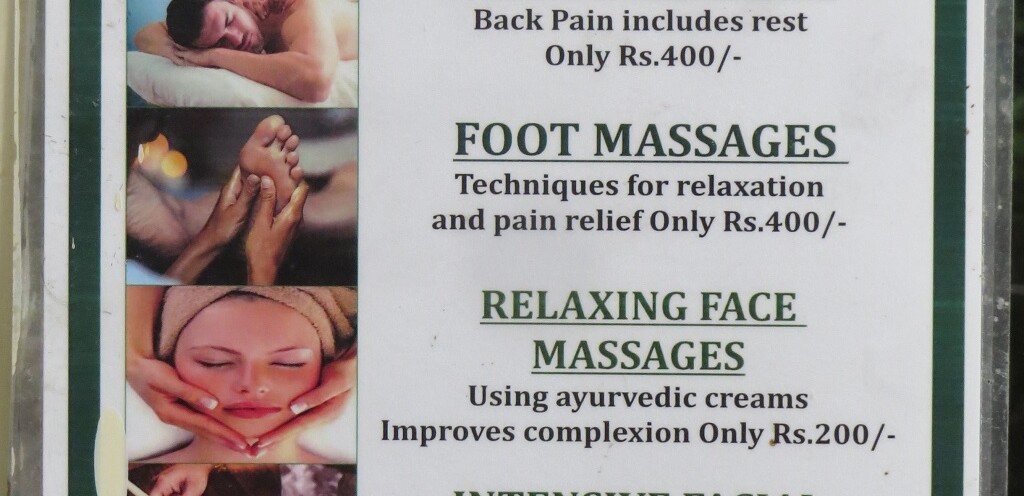 Certified Ayurvedic Massage Price List at a Salon in Rishikesh (Uttarakhand)