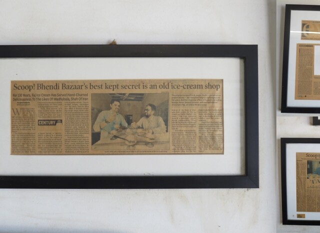 Newspaper Articles About The Oldest Ice Cream Shop in Mumbai (Maharashtra)