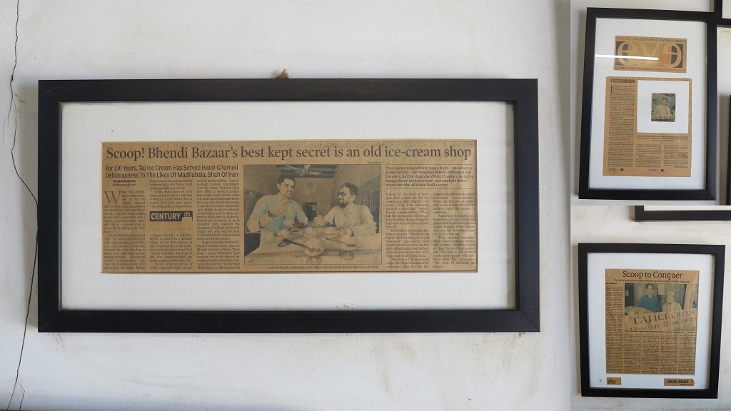 Newspaper Articles About The Oldest Ice Cream Shop in Mumbai (Maharashtra)