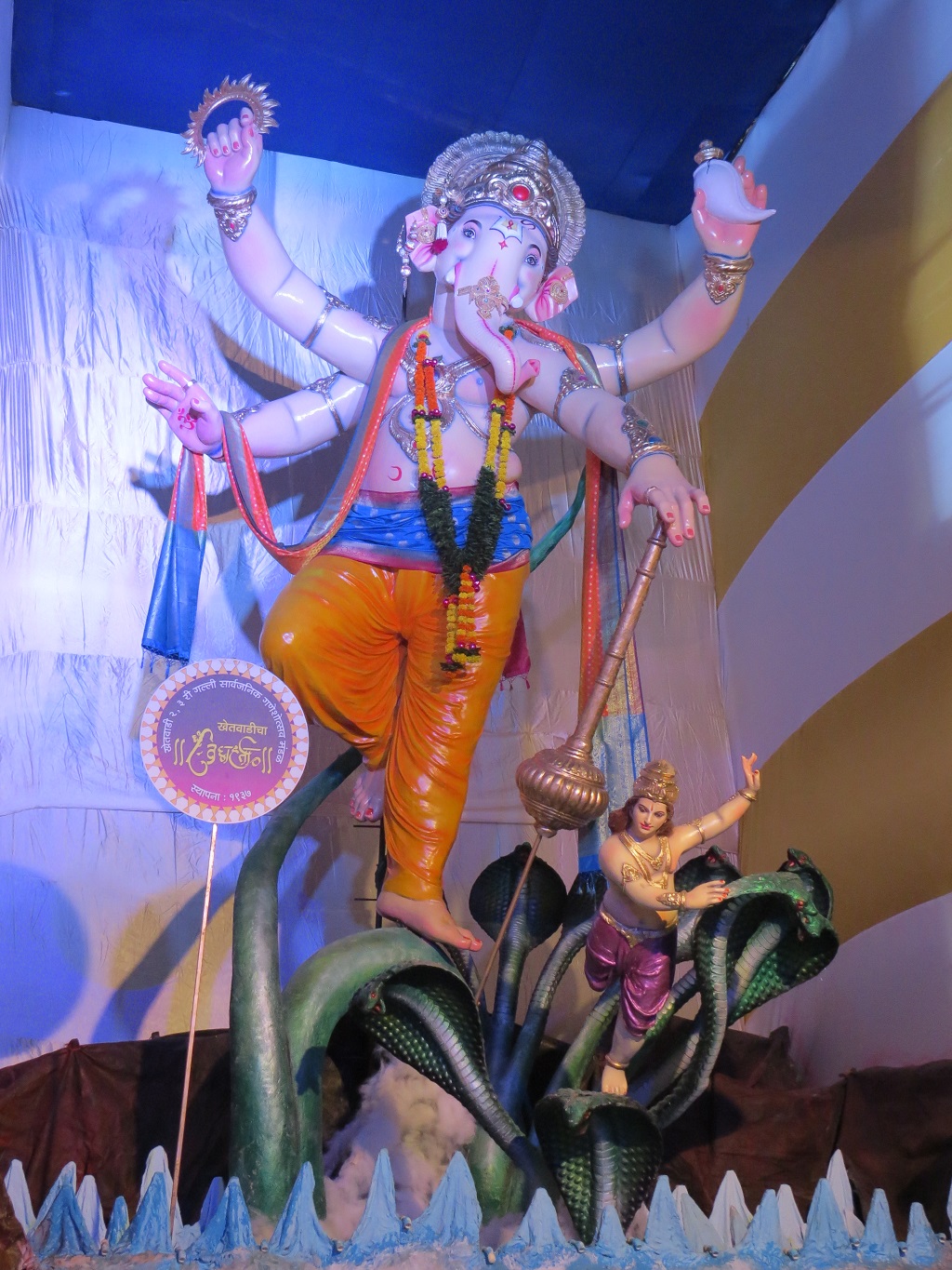 The First-Oldest Ganpati (since 1937) of Khetwadi (Mumbai, Maharashtra, India)