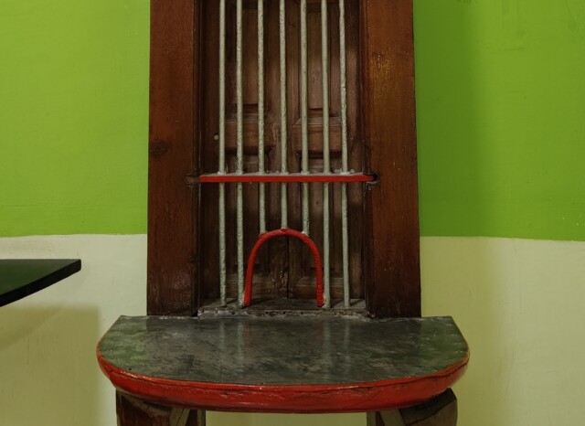 Ticket Counter of Shikara Station at Narrow Gauge Rail Museum in Nagpur (Maharashtra, India)
